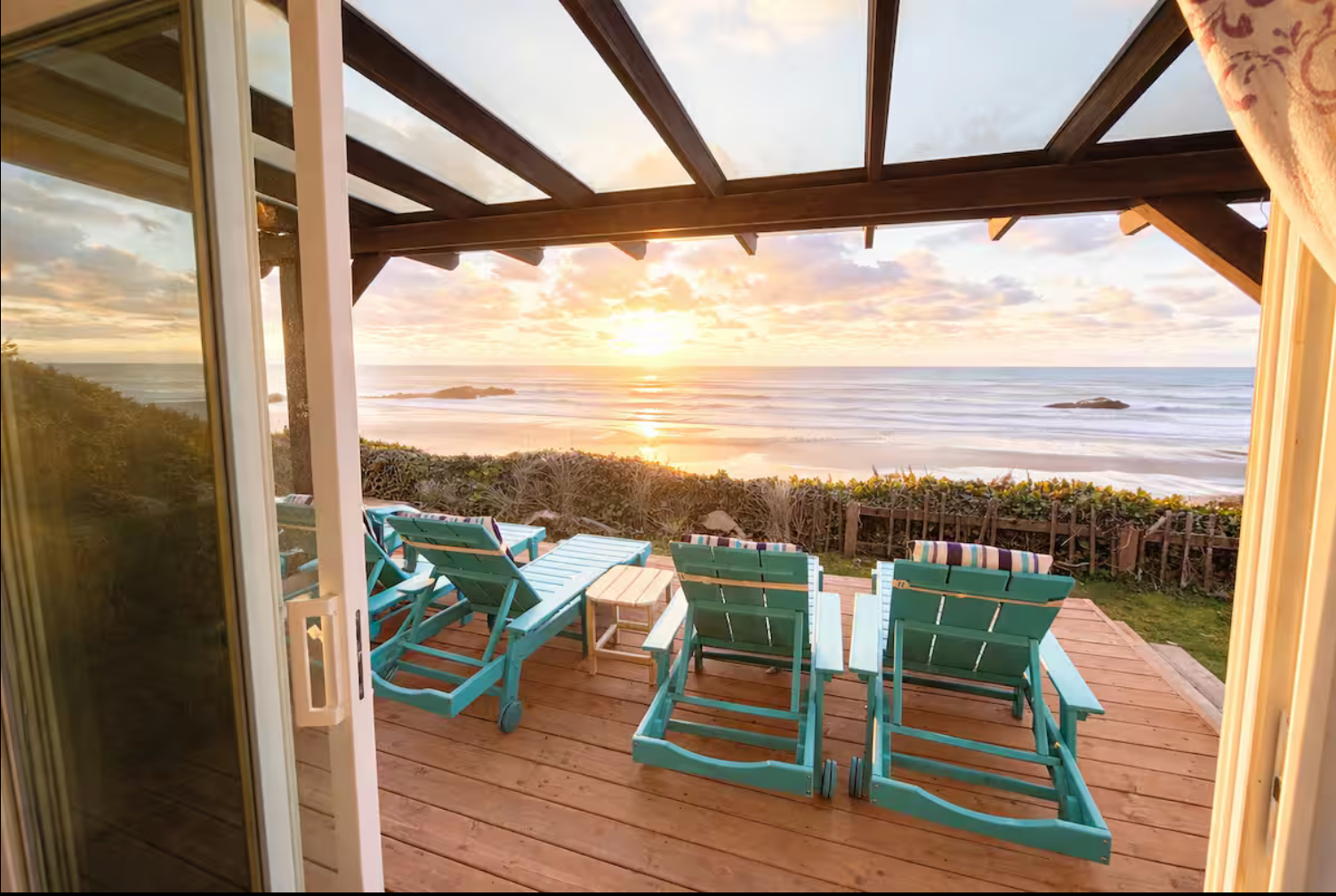 Large outdoor deck